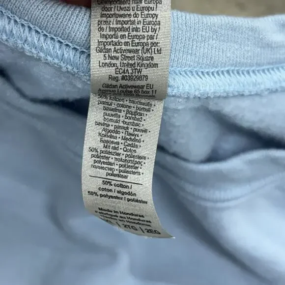 1989 Taylors Version Embroidered Pale Blue Crew Neck Sweatshirt Size XXL - Picture 7 of 10